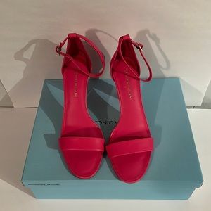 Antonino Melani hot pink heels size 9 nwt